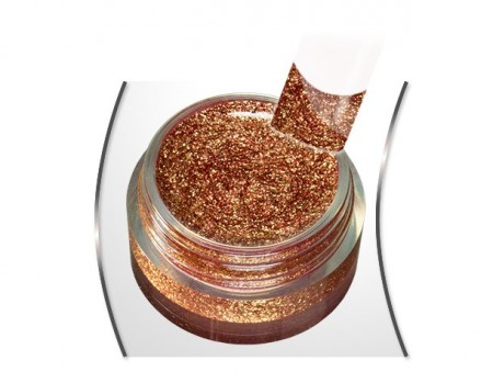 Gold glam glitter gel Queen