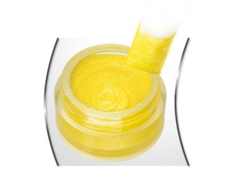 Glitter gel Yellow Fine